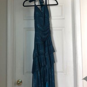 Teal sequence dress